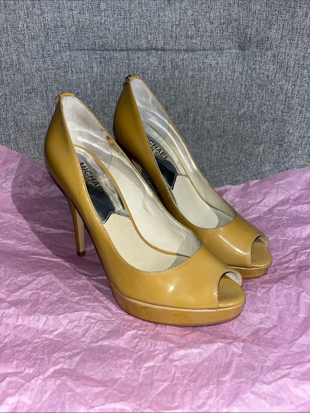 MICHAEL Michael Kors Peep-Toe Platform Pumps